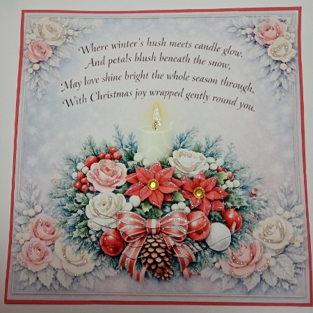 Winters hush and candle glow by Joyce Edwards