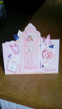 Pretty Lady Tent Card Kit-1 by Joyce Edwards
