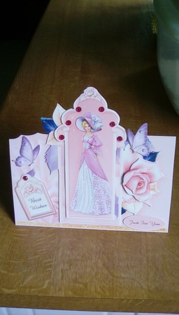 Pretty Lady Tent Card Kit-3 by Joyce Edwards
