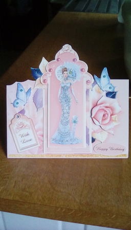 Pretty Lady Tent Card Kit-5 by Joyce Edwards