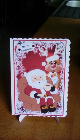 Santa Relaxing by Joyce Edwards