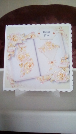 Open Book Flowers - Pink & Gold by Joyce Edwards