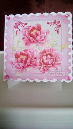 You better Love Pink Floral Card Topper & Gift Card Topper by Joyce Edwards