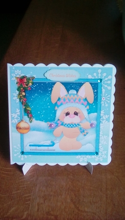 Beautifl Snow Bunnies by Joyce Edwards