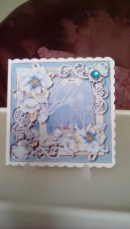 Christmas Blessings to You Card Topper  by Joyce Edwards