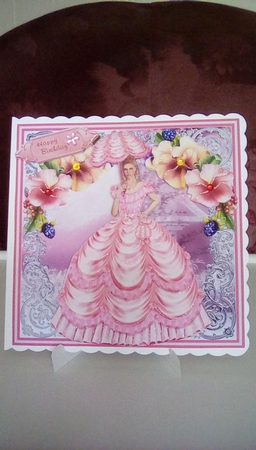pink victorian lady mini kit by Joyce Edwards