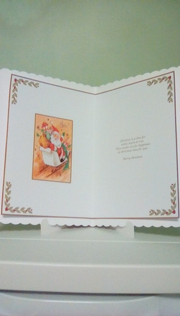 Christmas Santa Insert 1 by Joyce Edwards