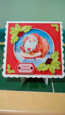 Jolly Santa 8x8 by Joyce Edwards