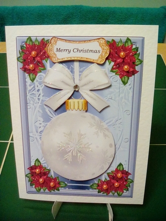 Christmas Bauble - White by Joyce Edwards