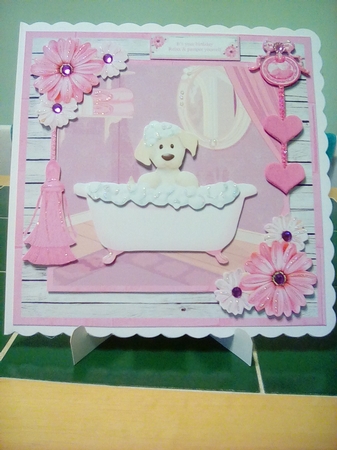 Relax & pamper yourself card mini kit & decoupage by Joyce Edwards