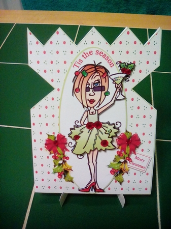 JJ tis the season shaped card mini kit by Joyce Edwards