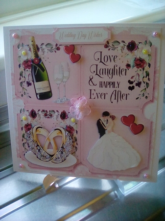 4 Square , Wedding Day Wishes by Joyce Edwards