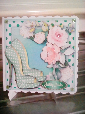 8x8 Mini Kit, Polka Dot and Roses by Joyce Edwards