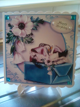 Two Swans Gift Box 8x8 by Joyce Edwards