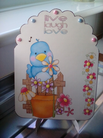 Little blue bird by Joyce Edwards