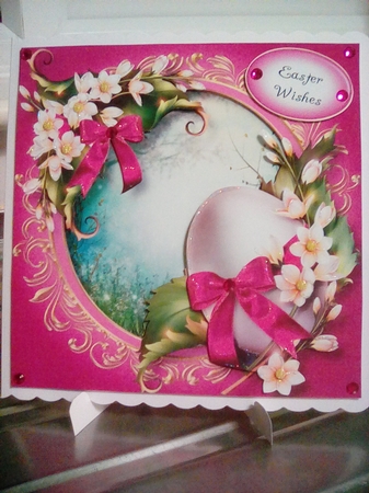 Elegant Easter - Pink Bow by Joyce Edwards
