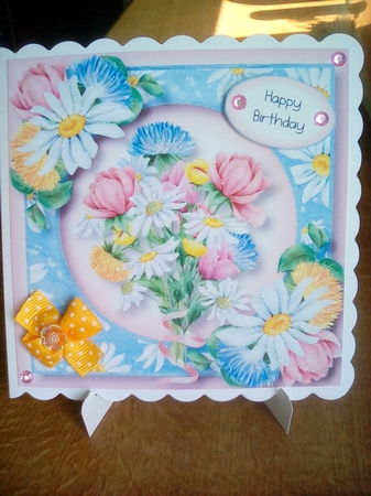 Beautiful Spring Bouquet 8x8 by Joyce Edwards