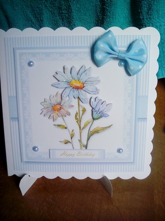 Lovely Watercolor Daisies Topper by Joyce Edwards