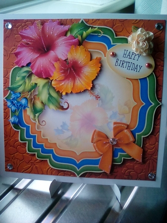 Trio Fancy Frame - Zesty Orange by Joyce Edwards