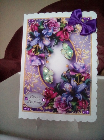 Gilded Frame & Goth Bouquet A5 by Joyce Edwards
