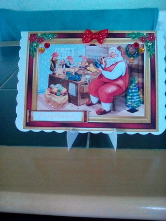 Santas Workshop Pyramid Topper by Joyce Edwards