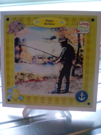 Gone Fishing Mini Kit - Retirement / Fathers Day / Birthday by Joyce Edwards