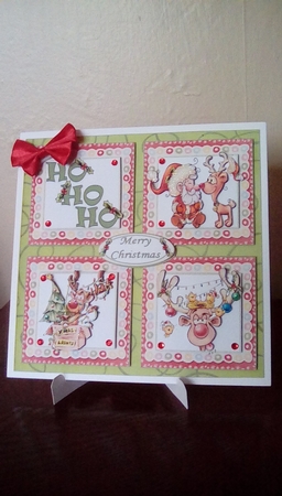 8x8 Ho Ho  Ho Merry Christmas mini kit by Joyce Edwards