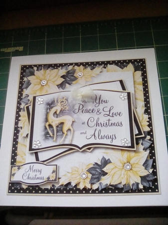 Black and Gold Silhouette Open Book 3 by Joyce Edwards