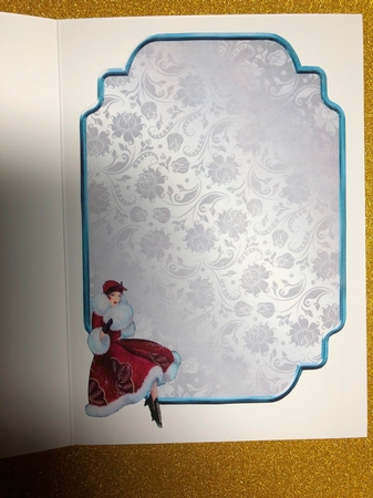 Matching insert for the design sheet - Parisian Christmas by Joyce Perkins