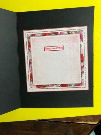 Single Rose Matching Blank Insert  by Joyce Perkins