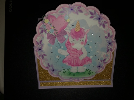 6, Animal Card Fronts in a Flower Frame  by Joyce Perkins