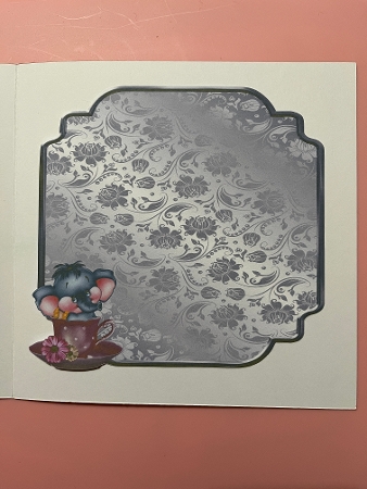 Matching insert for the design sheet - Elephant in a Teacup by Joyce Perkins