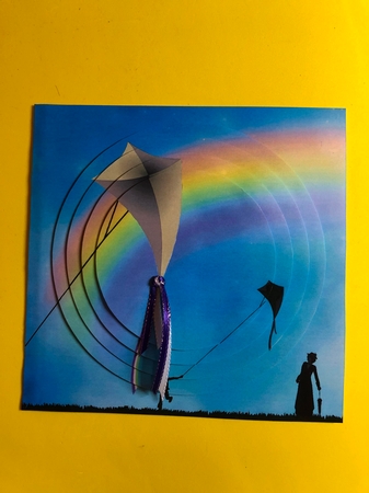 Fairy Tales - Practically Perfect - Fly A Kite - Pyrimage/Pyramid + Insert & Tag by Joyce Perkins