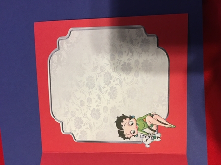 Matching blank insert for the design sheet - Bettys Birthday Tea by Joyce Perkins