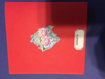 Matching blank insert for the design sheet - Bettys Birthday Tea by Joyce Perkins