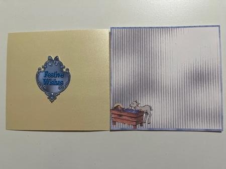 Matching blank insert for the design sheet - A Child is Born by Joyce Perkins