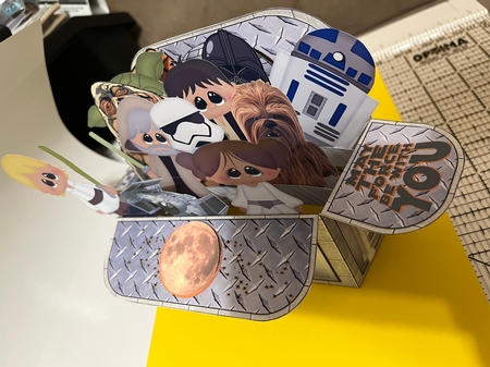 STAR WARS 3D POP UP BOX CARD by Joyce Perkins
