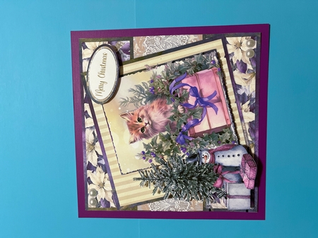Christmas Greetings 13 to 16 Bumper Kit: 4 7x7 Card Mini Kits, 32 Sheets, 16 Toppers by Joyce Perkins