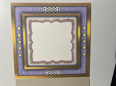 8x8 Mini Kit, Beautiful Irises on Script by Joyce Perkins