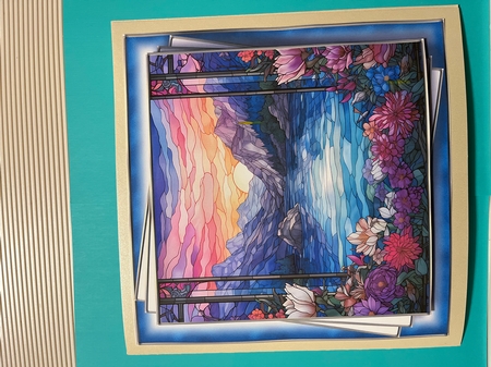 Crystal Mountain Stained Glass Multi Topper Kit by Joyce Perkins