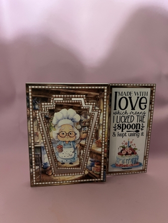 Grandmas kitchen aperture card by Joyce Perkins