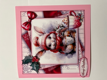 Christmas Bunny Mini Kit 7x7 by Joyce Perkins