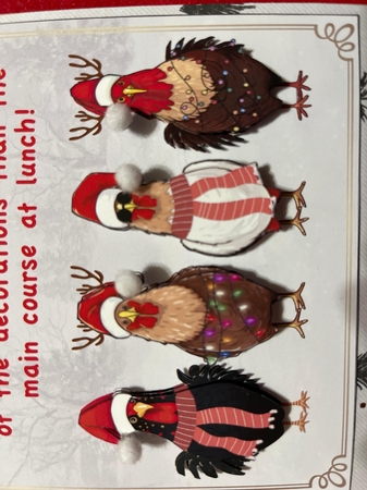 RIDICULOUS CHRISTMAS CHICKENS by Joyce Perkins