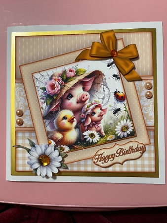 Farm Animals Mini Kit  7X7 by Joyce Perkins