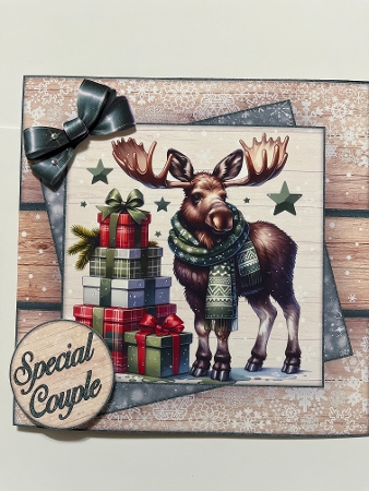 Winter Woodland Animals Mini Kit 2 8X8 by Joyce Perkins