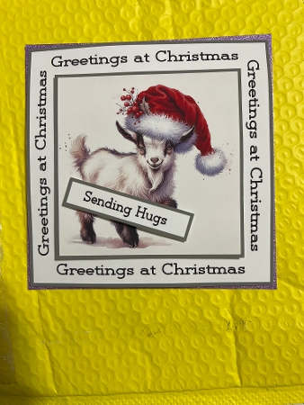 Christmas Goat by Joyce Perkins
