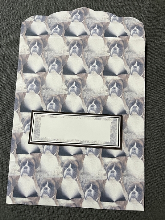 Boxer Dog Background Sheet by Joyce Perkins