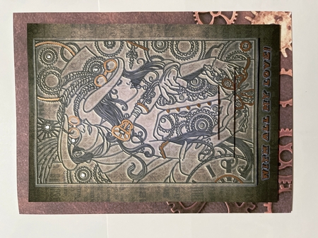 Steam Punk Couple Valentine by Joyce Perkins