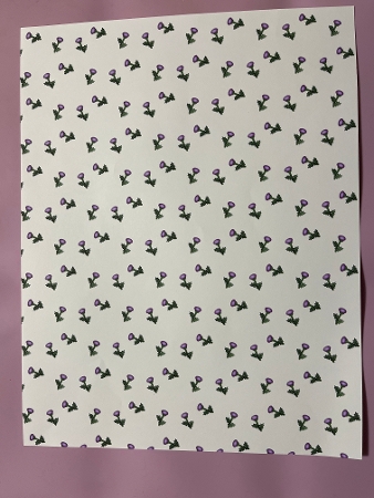 Pretty Thistle Paper by Joyce Perkins