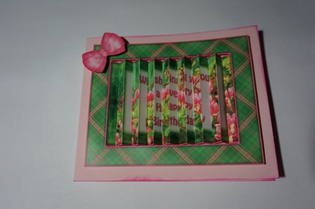 Bleeding Hearts Floral Birthday Flip Card Sheet by Joyce Perkins